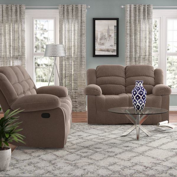 Red Barrel Studio® Reclining 2 Piece Living Room Set & Reviews | Wayfair